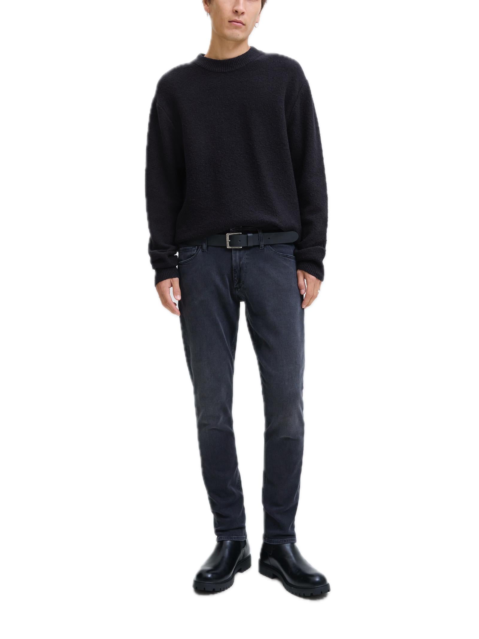 Maglia Jack & Jones Spence Nero girocollo 12279254 /Black JACK & JONES 