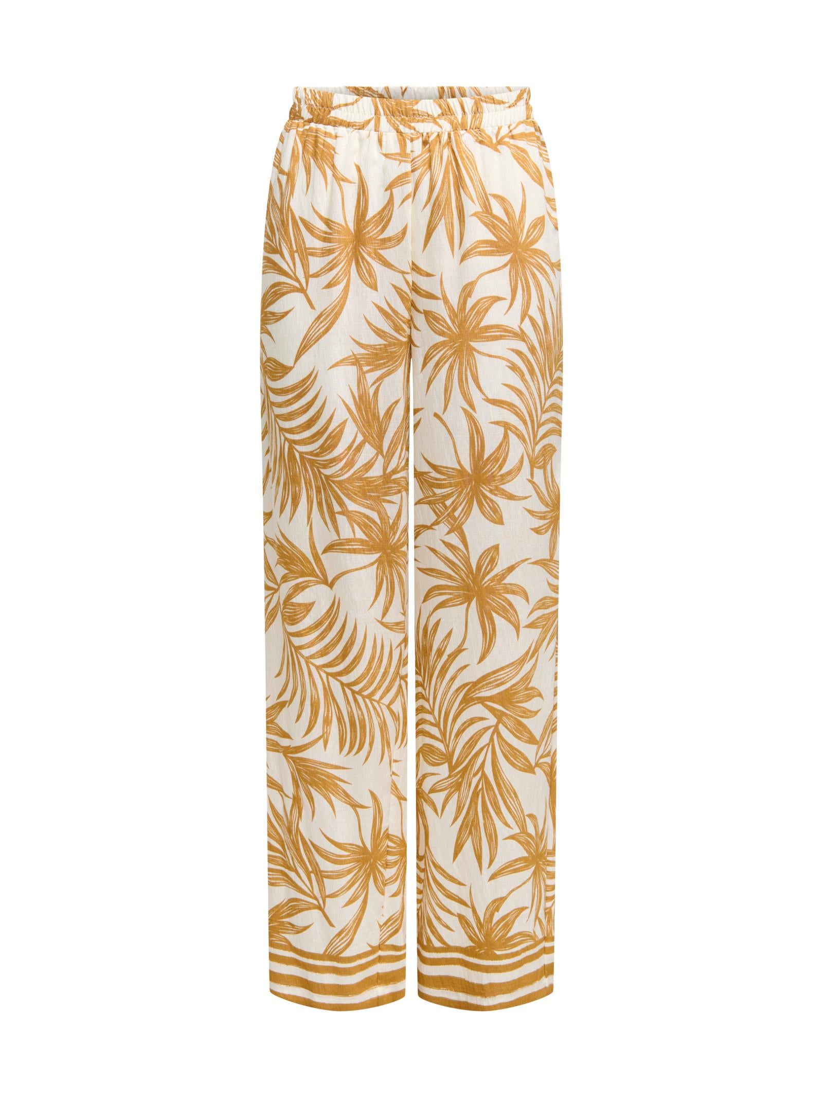Pantalone Only Panna ocra Izzy fantasia 15373614 /Wood Cloud Dancer ONLY 
