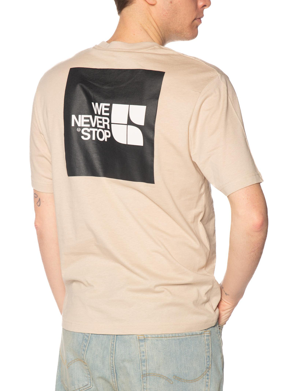T-shirt Urban Ring Beige stampa retro UR1110032 BEIGE URBAN RING 