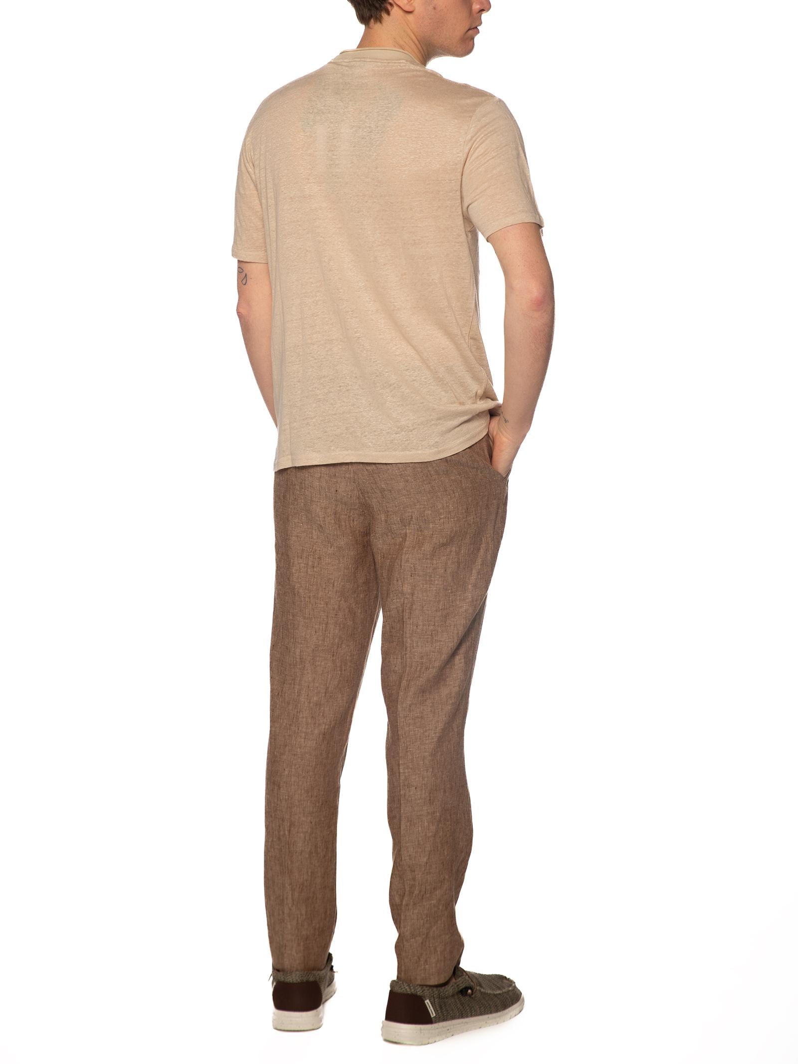 T-shirt Seinse Beige in lino TE3265 BEIGE SEINSE 