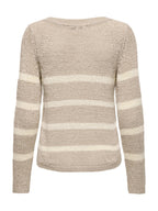 Maglia Only Beige Gina con lavorazione a maglia 15113356 /Simply Taupe ONLY 