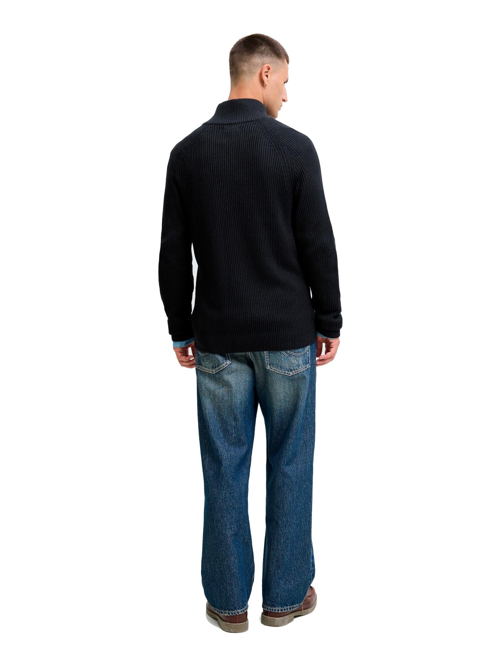Cardigan in maglia Jack & Jones Pannel Blu a coste 12278920 /Sky Captain JACK & JONES 