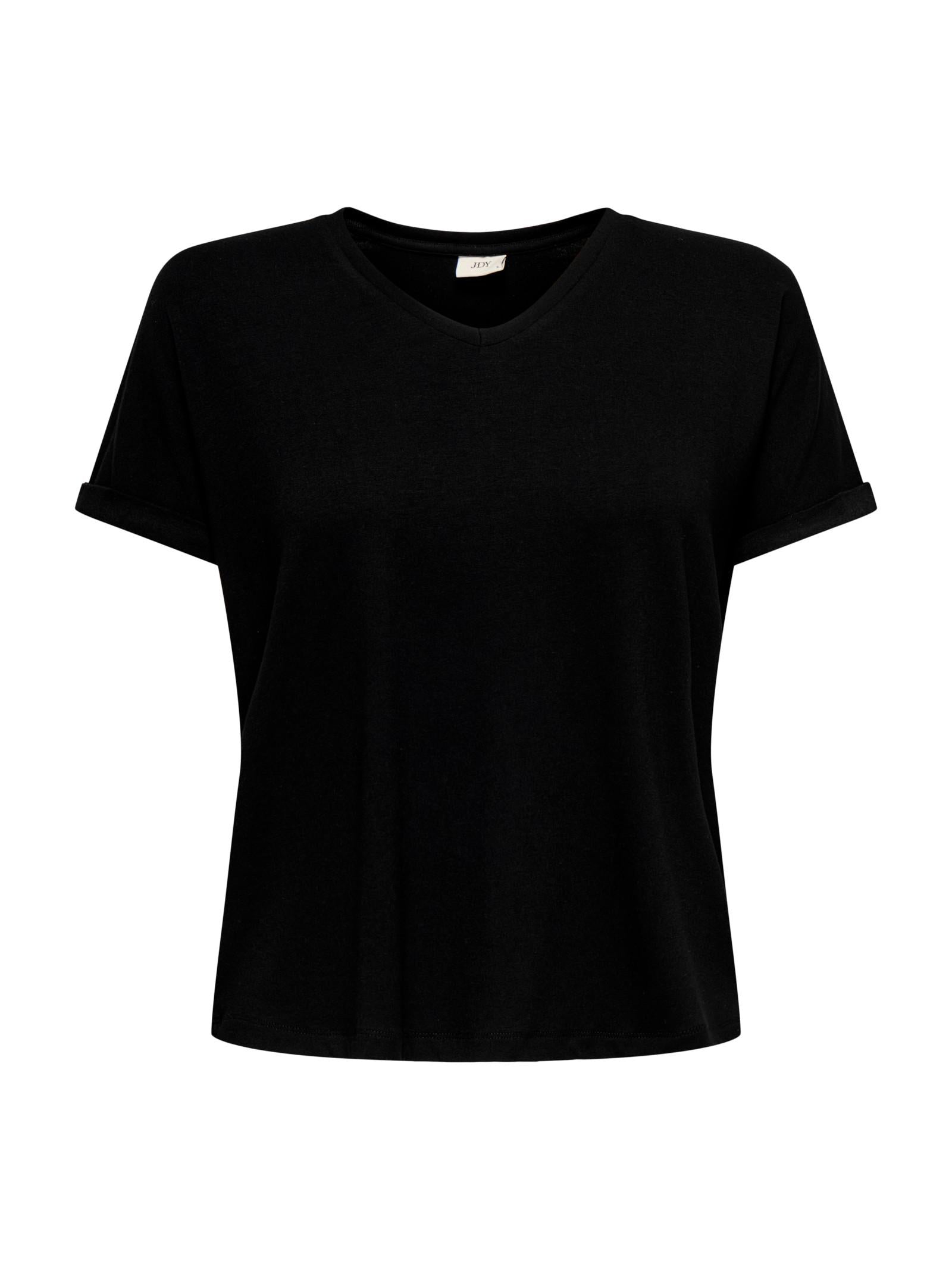T-shirt JDY Sissy Nero con scollo a V 15364526 /Black JDY 