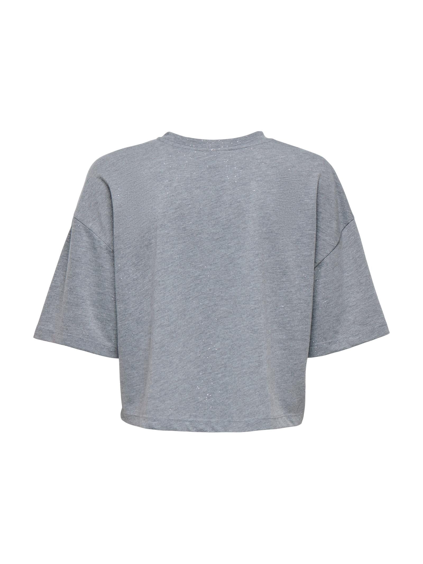 T-shirt Only Melle Grigio cropped 15354907 /Silver ONLY 