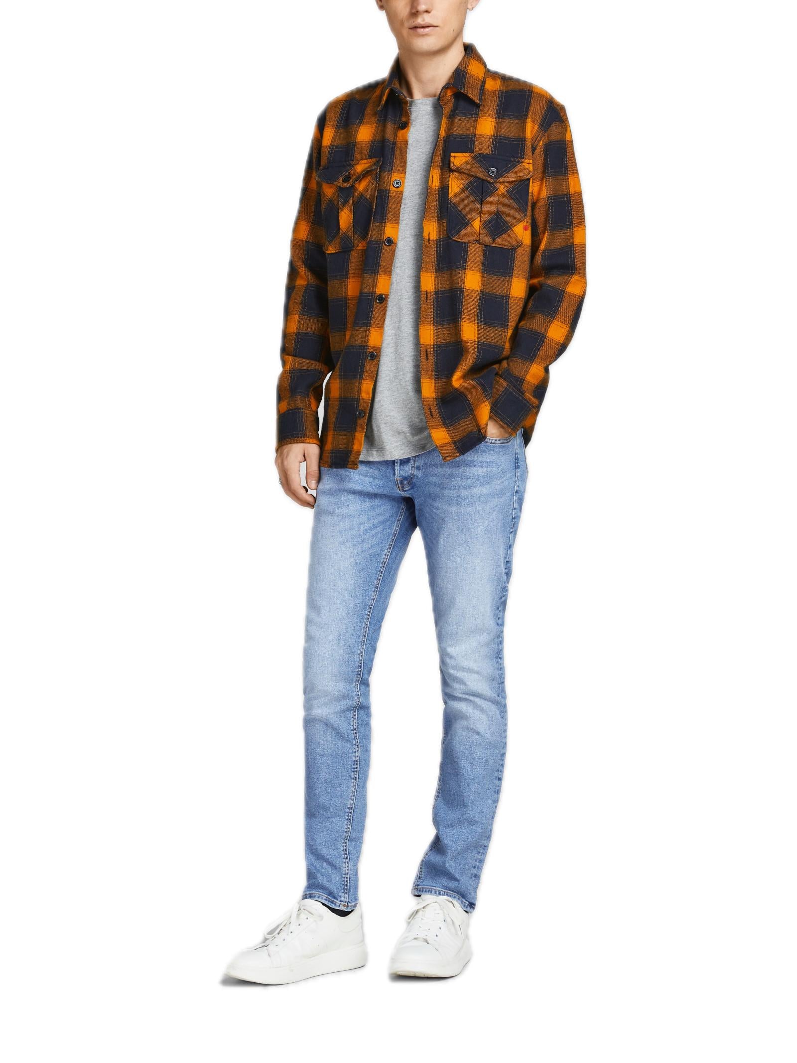 Jeans Jack & Jones Glenn Blue Denim slim fit 12203510 /Blue Denim JACK & JONES 