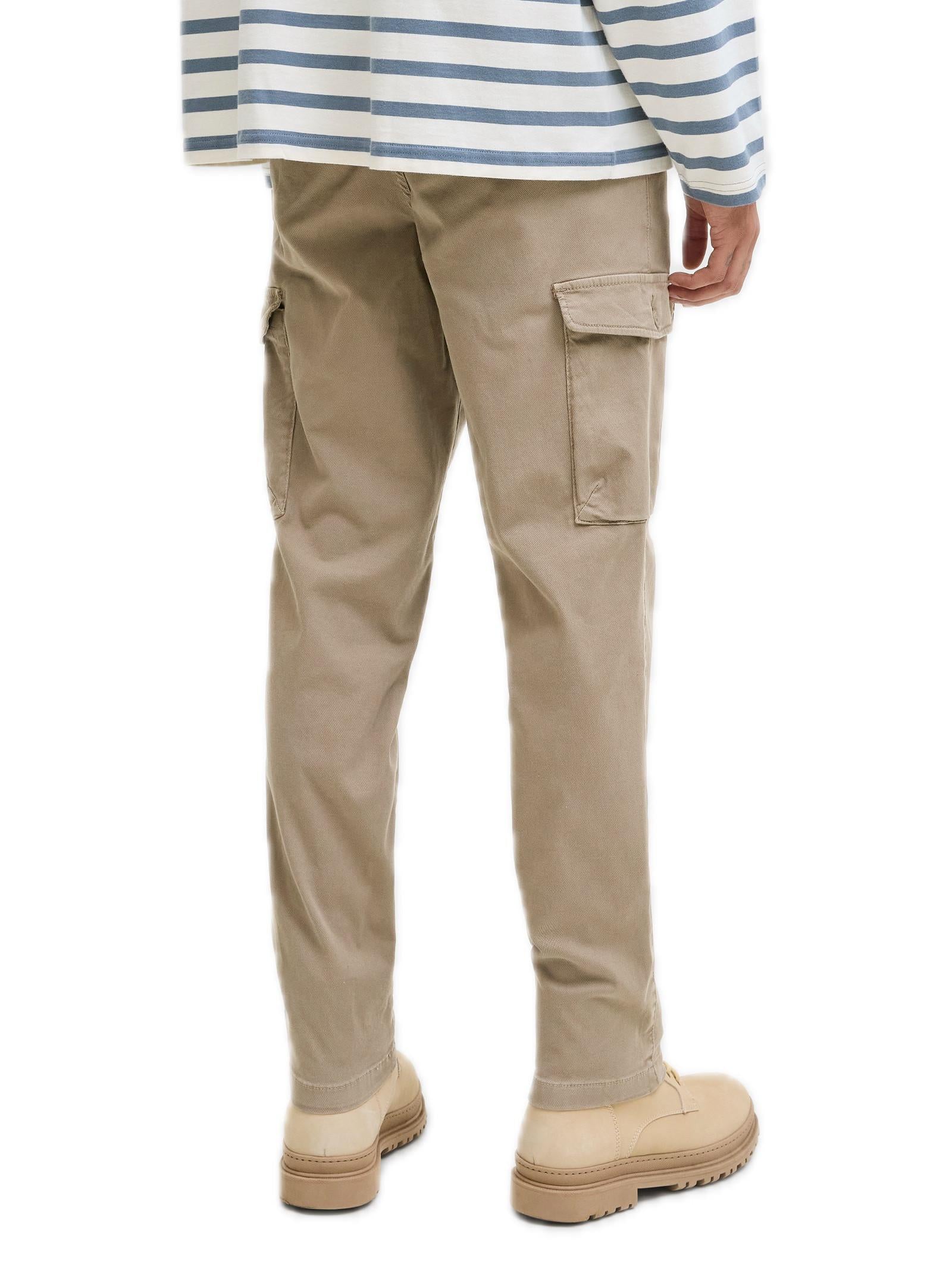 Cargo Jack & Jones Stace Beige con tasconi 12282388 /Brindle JACK & JONES 