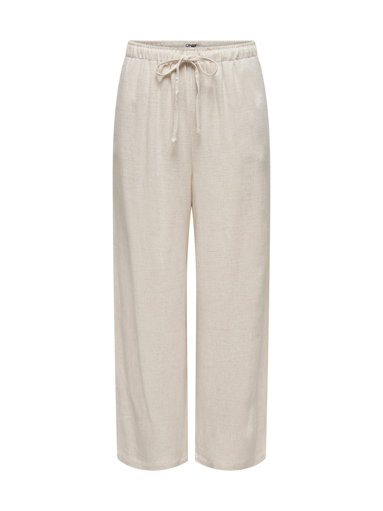 Pantalone Only Siesta Beige in lino 15322263 /Moonbeam ONLY 