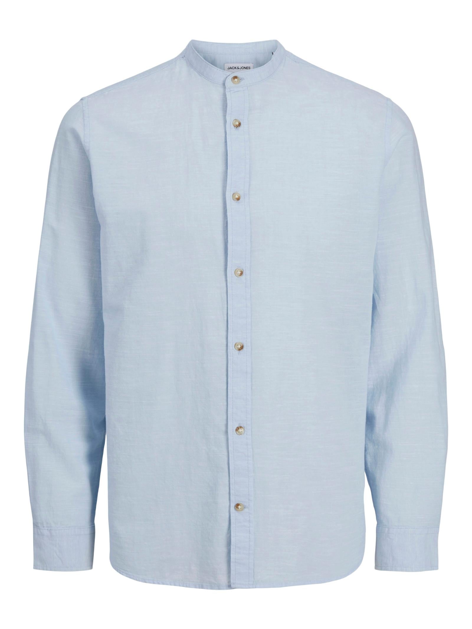 Camicia Jack & Jones Celeste Summer coreana lino 12269319 /Chambray Blue JACK & JONES 