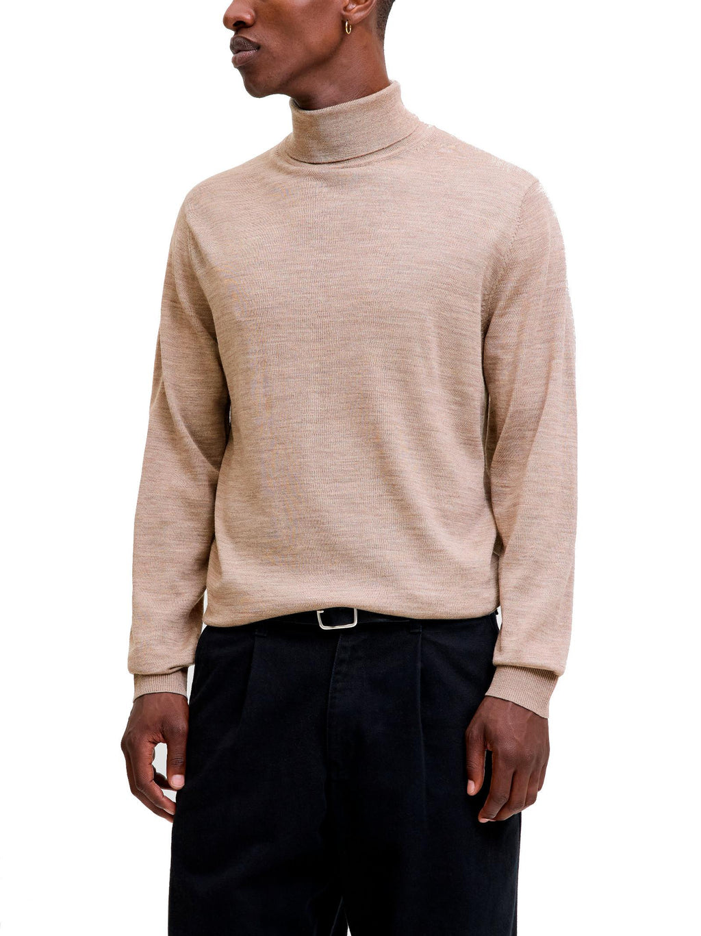 Dolcevita Jack & Jones Merino Nocciola 12216829 /Greige JACK & JONES 