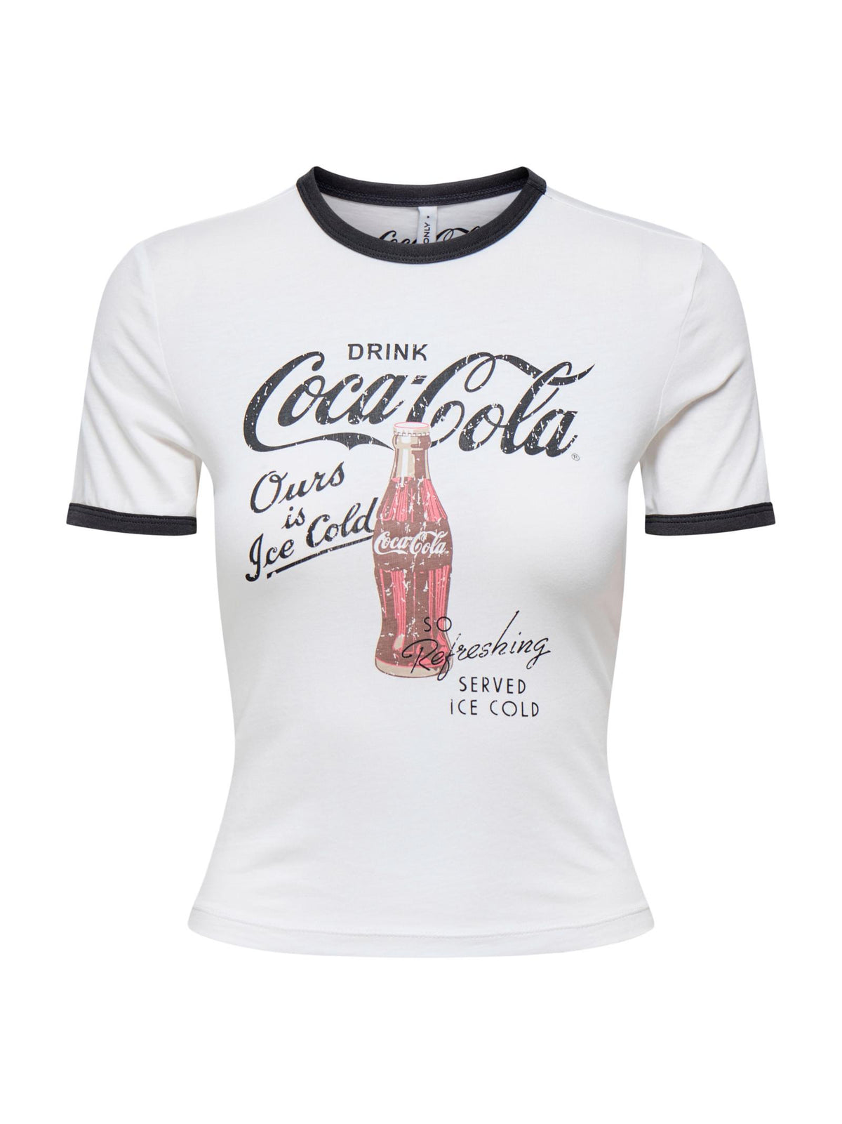 T-shirt Only Coca Cola Bianco maniche corte 15355835 /Refreshing Cloud Dancer ONLY 