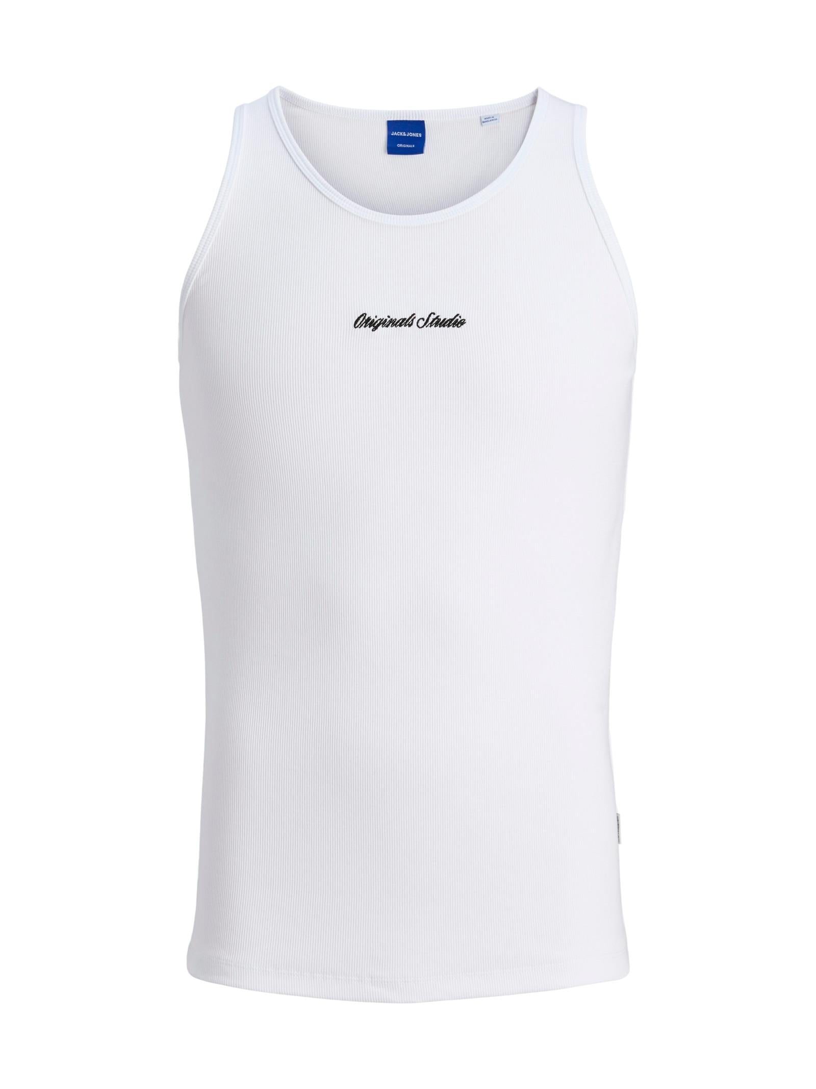 Canotta Jack & Jones Bianco Ebro stampa 12284156 /Bright White JACK & JONES 