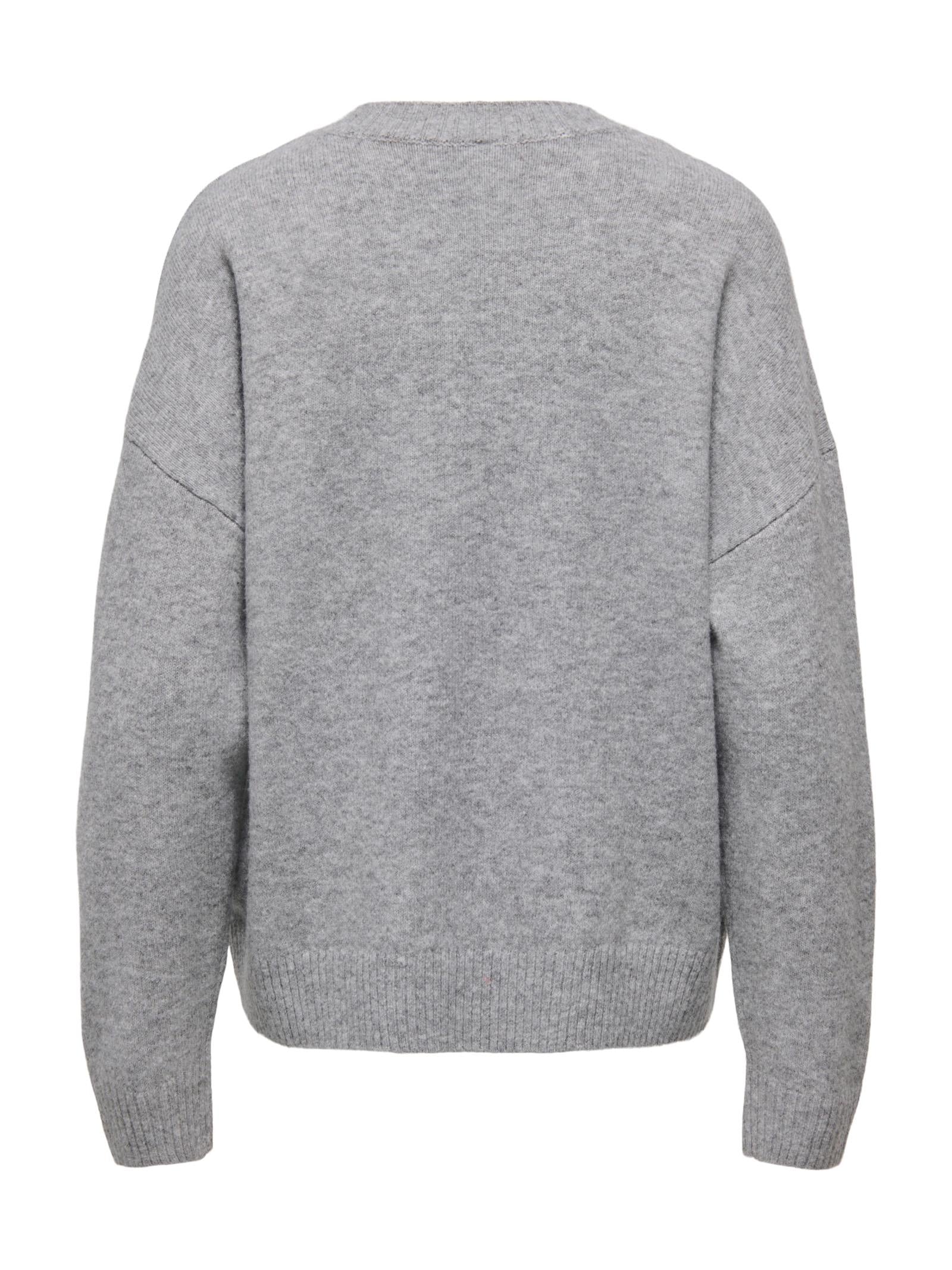 Maglia Only Rene Grigio girocollo 15357502 /Medium Grey Melange ONLY 