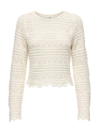 Maglia Only Elke Bianco cropped 15363049 /Birch ONLY 