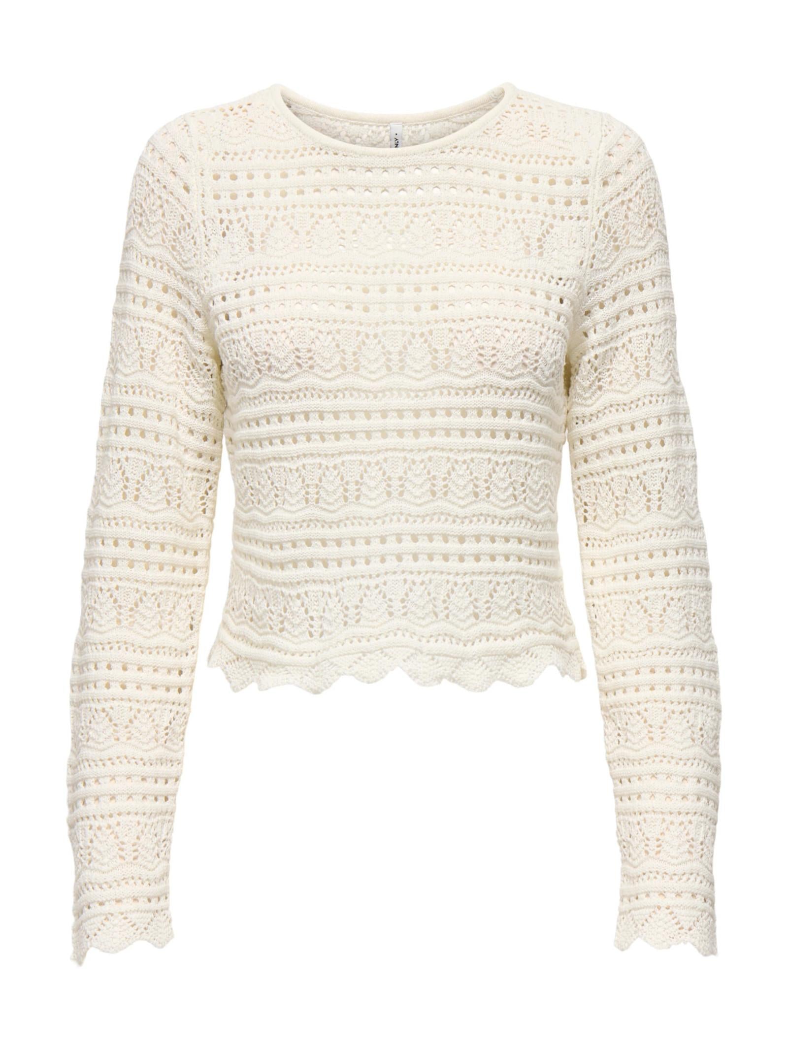 Maglia Only Elke Bianco cropped 15363049 /Birch ONLY 