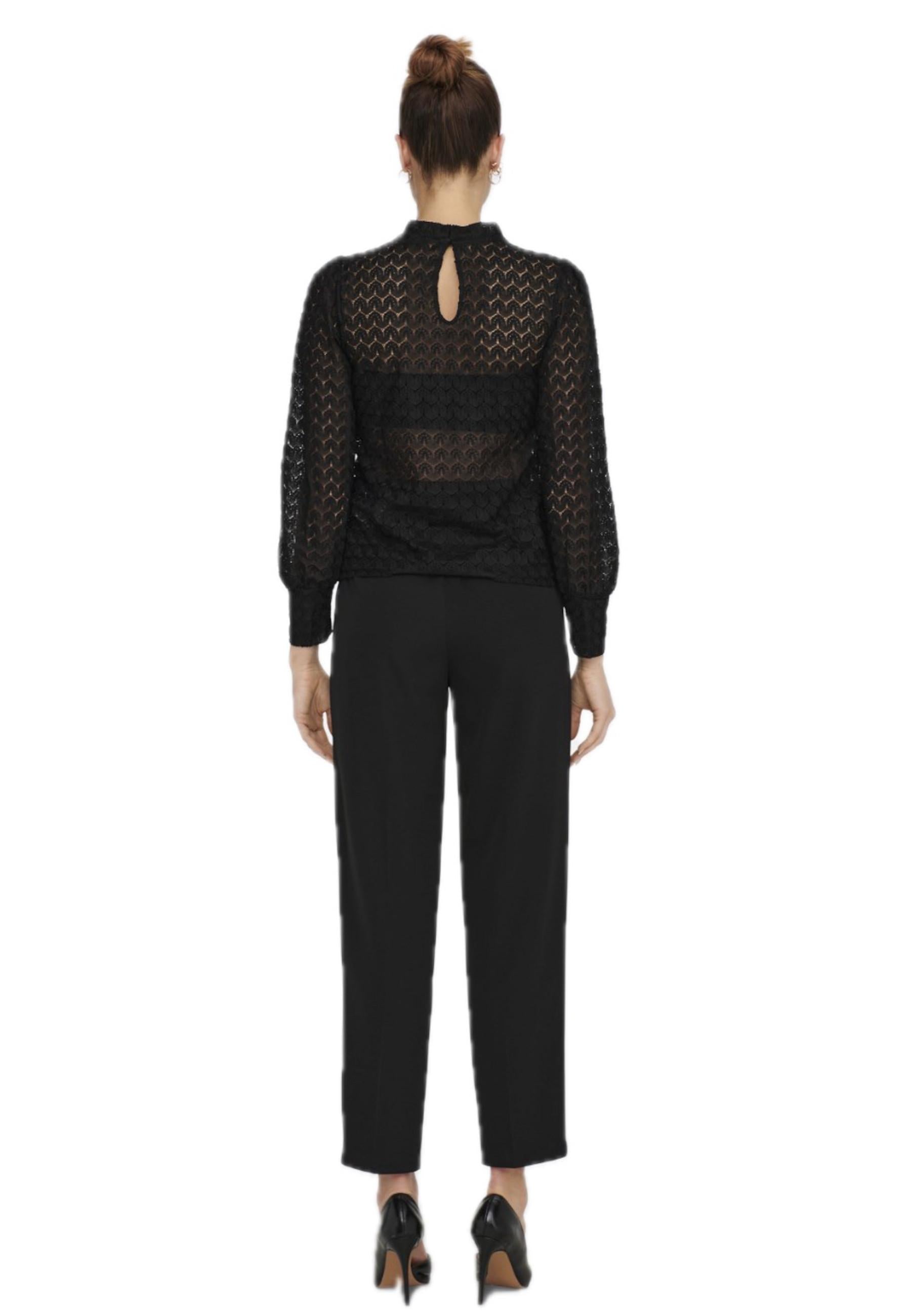 Blusa Jacqueline De Yong Nero girocollo