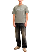 T-shirt Jack & Jones Devin Verde con stampa 12290173 /Vetiver JACK & JONES 