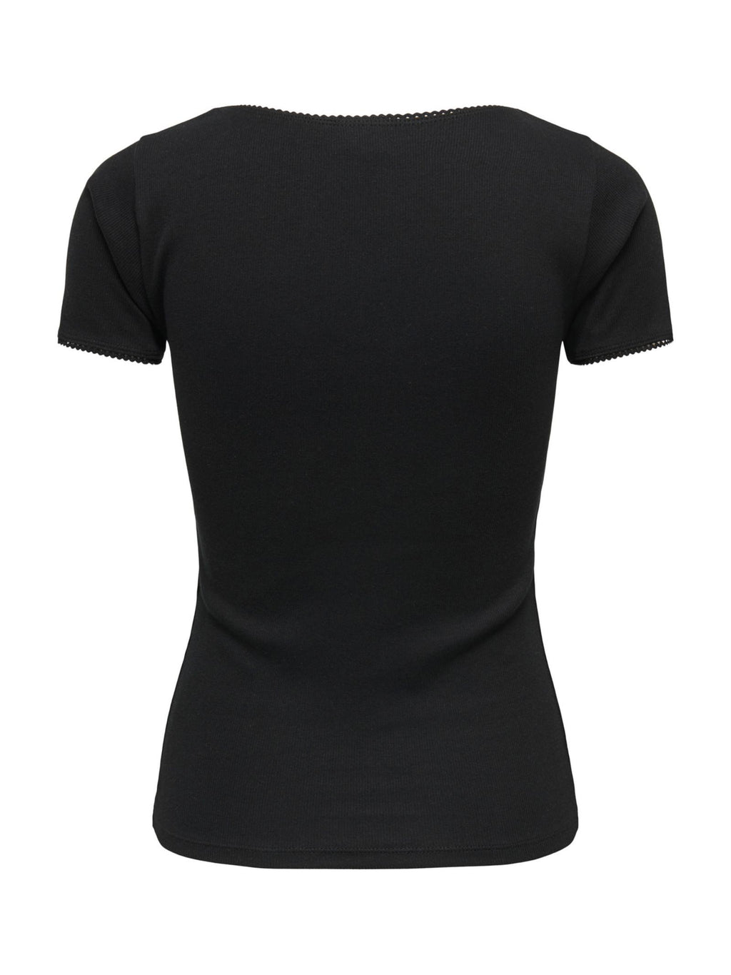 T-shirt JDY Nero Lucky scollo a U 15370201 /Black JDY 