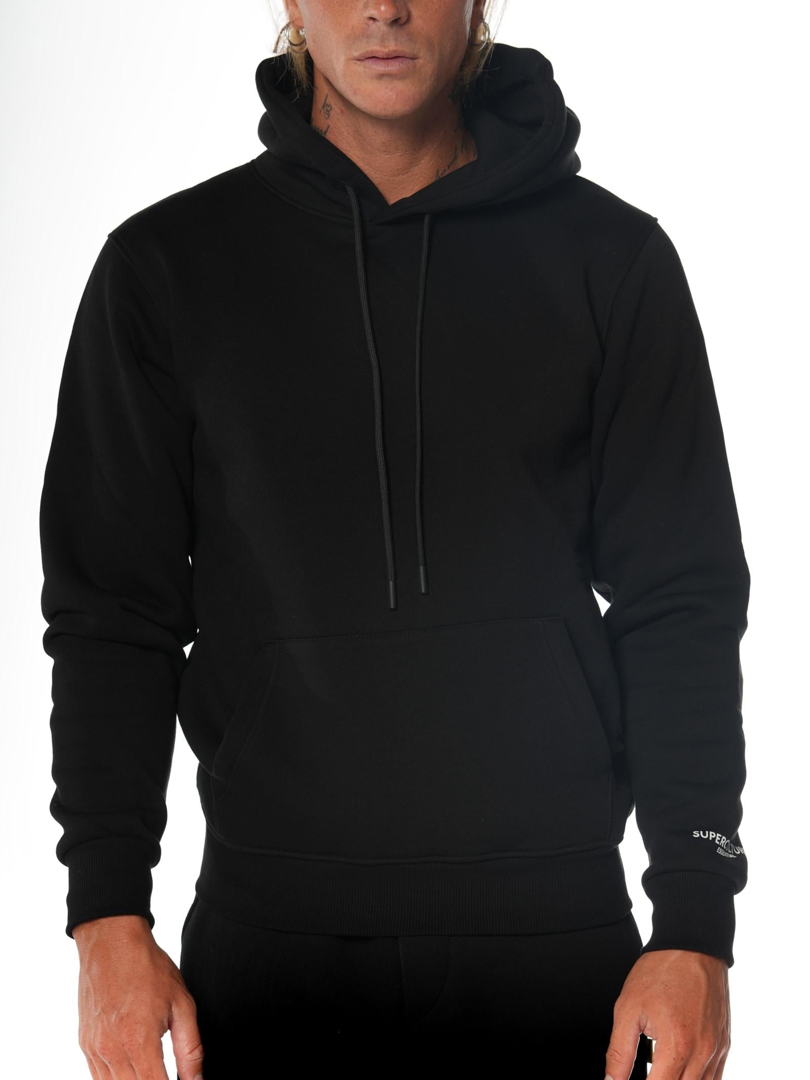 Felpa Superculture Nero Basic con cappuccio JOY NERO SUPERCULTURE 