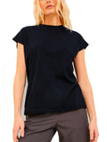 T-Shirt JJXX Astrid Donna Nero manica corta 12200190 /Black JJXX 