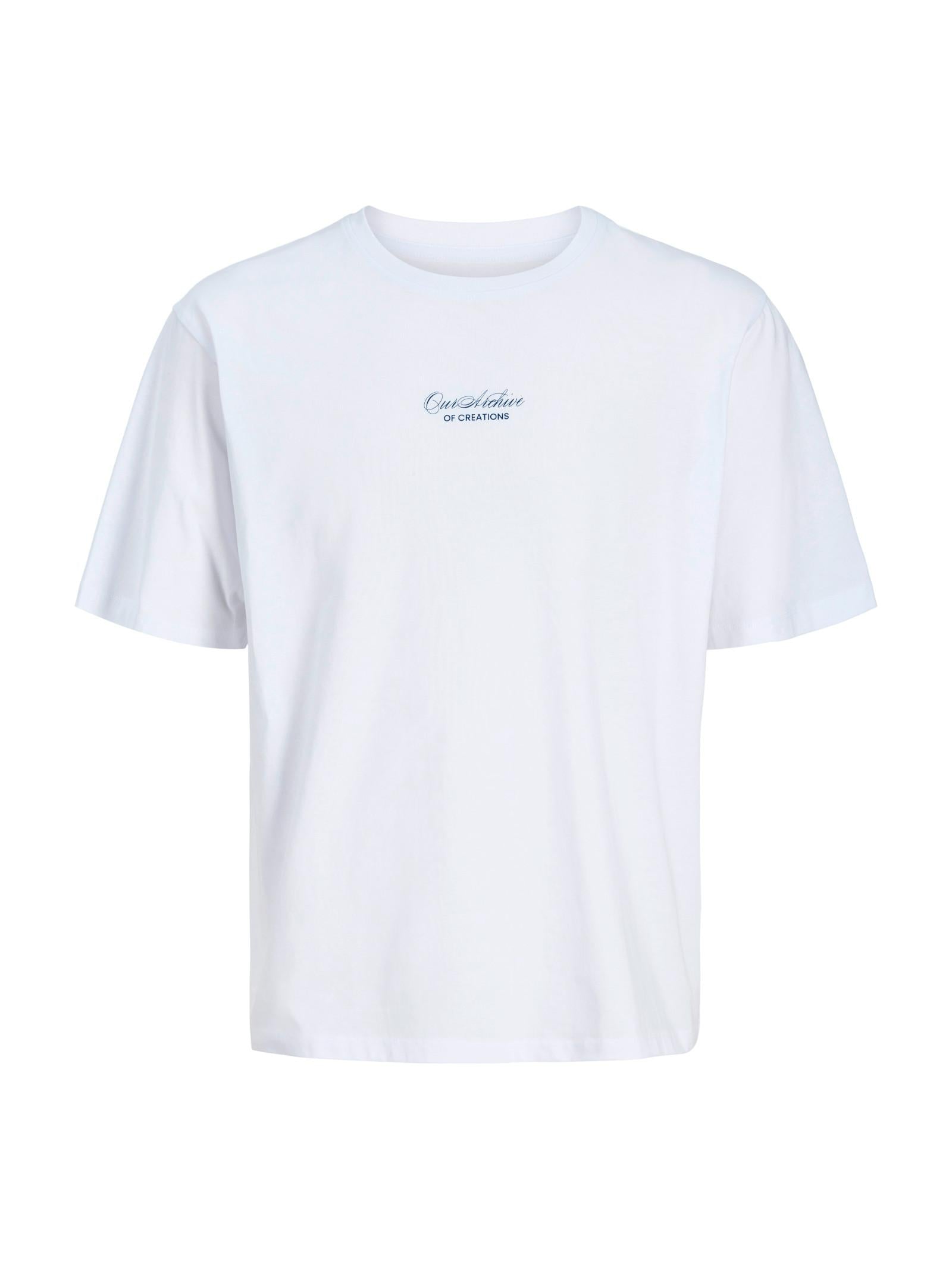 T-shirt Jack & Jones Art Bianco stampa 12288095 /Bright White JACK & JONES 