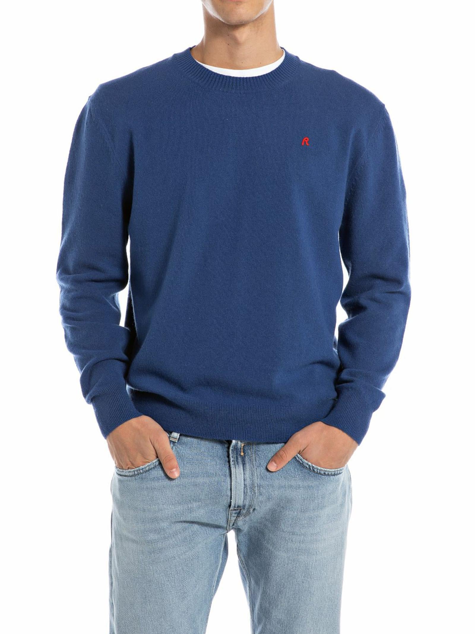 Maglia Replay Royal basic con logo UK4852 482 REPLAY 