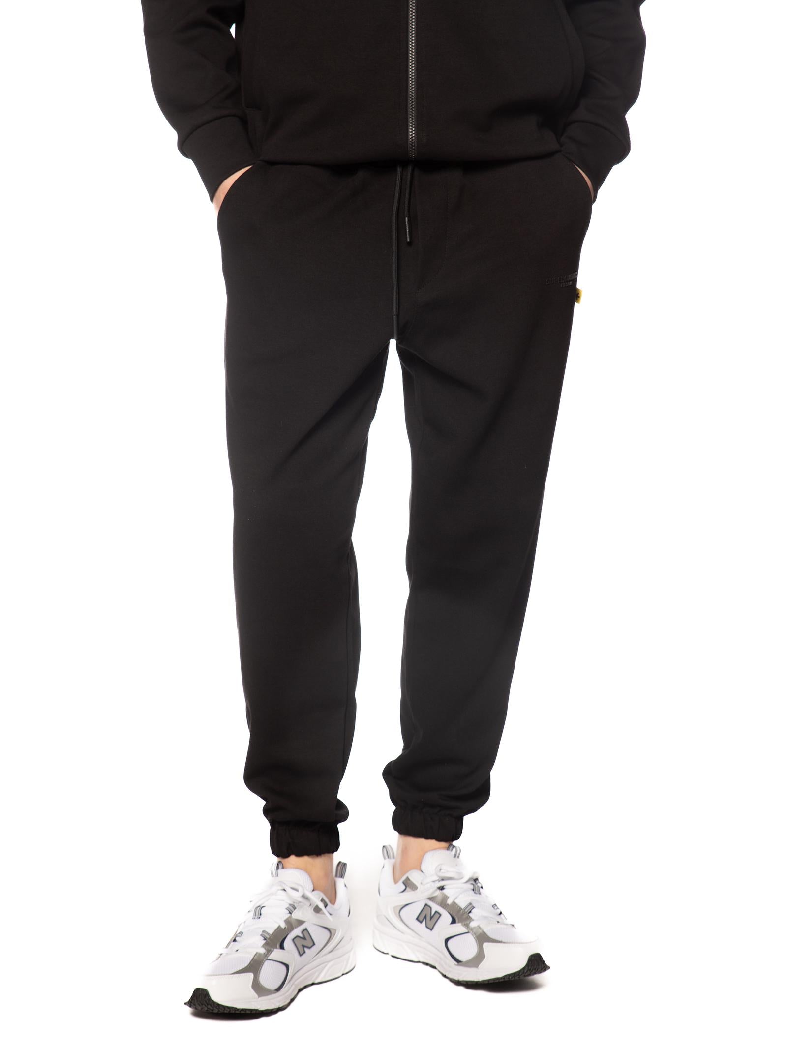 Pantalone Superculture Nero in felpa basic JOG-I NERO SUPERCULTURE 