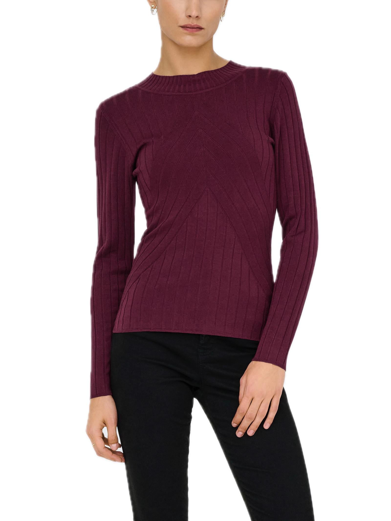 Maglia JDY Kate Bordeaux girocollo 15207694 /Maroon Banner JDY 