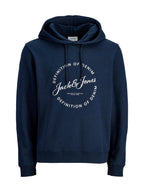 Felpa Jack & Jones Blu Grayson con stampa 12288378 /Navy Blazer JACK & JONES 