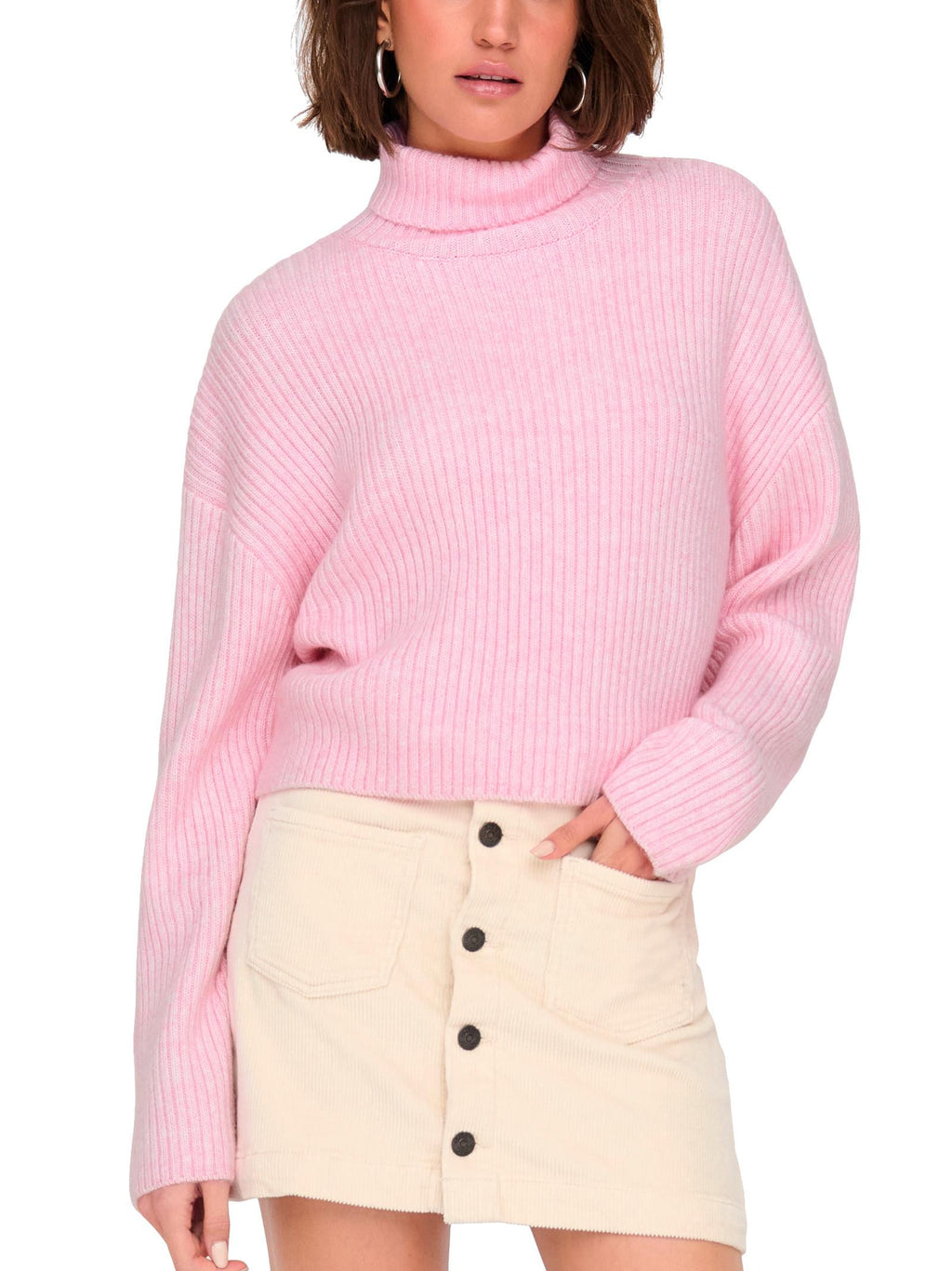 Maglia Only Melanie Rosa con collo alto 15321177 /Pink Lady ONLY 