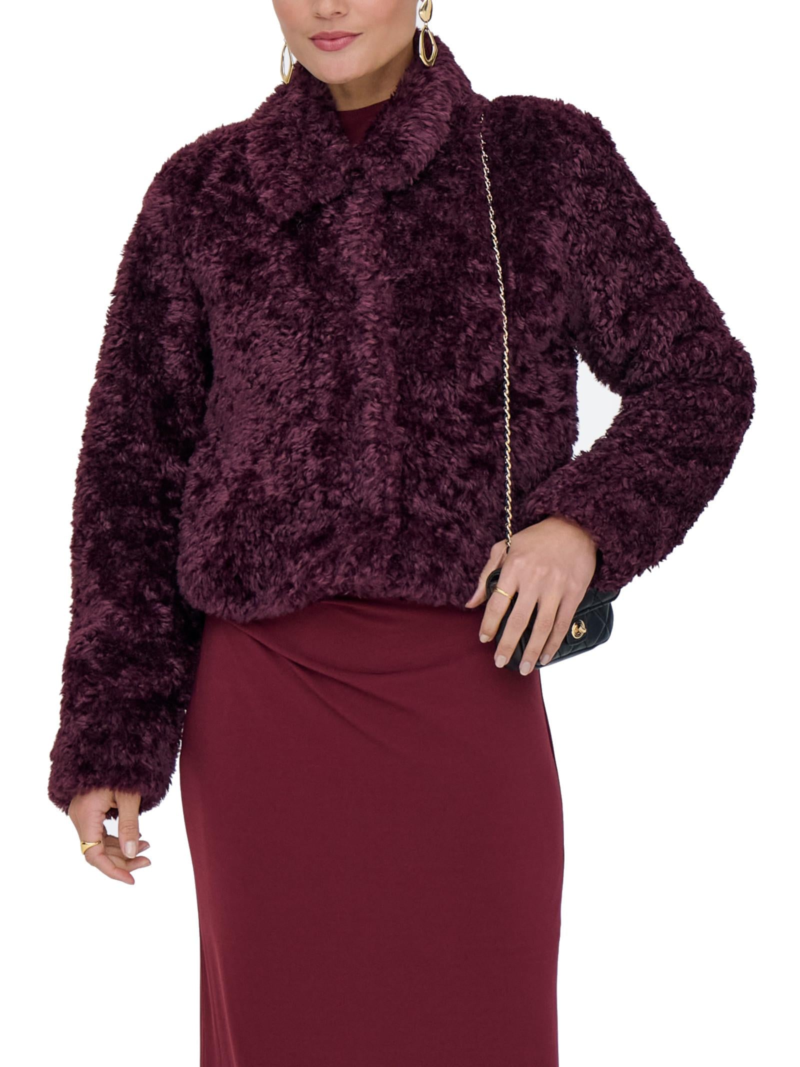 Giubbotto Only Ginny Vinaccia teddy 15352795 /Mauve Wine ONLY 