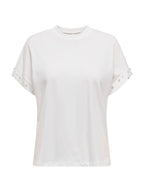 T-shirt Only Olivia Bianco strass 15346733 /Cloud Dancer ONLY 