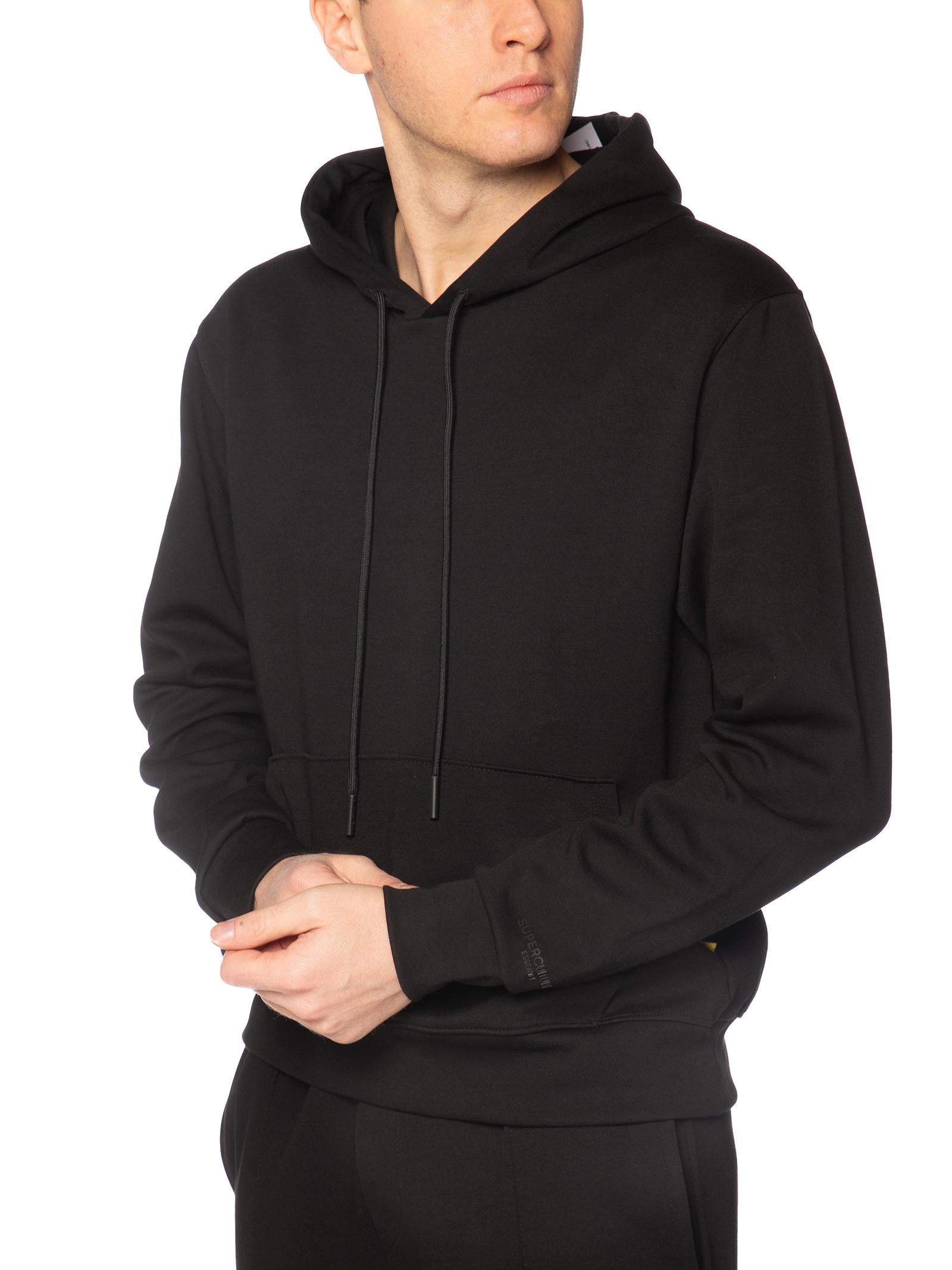 Felpa Superculture Nero Basic con cappuccio JOY-I NERO SUPERCULTURE 