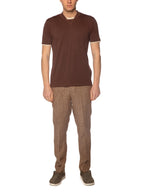 T-shirt Seinse Marrone doppio collo TE3217 MARRONE SEINSE 