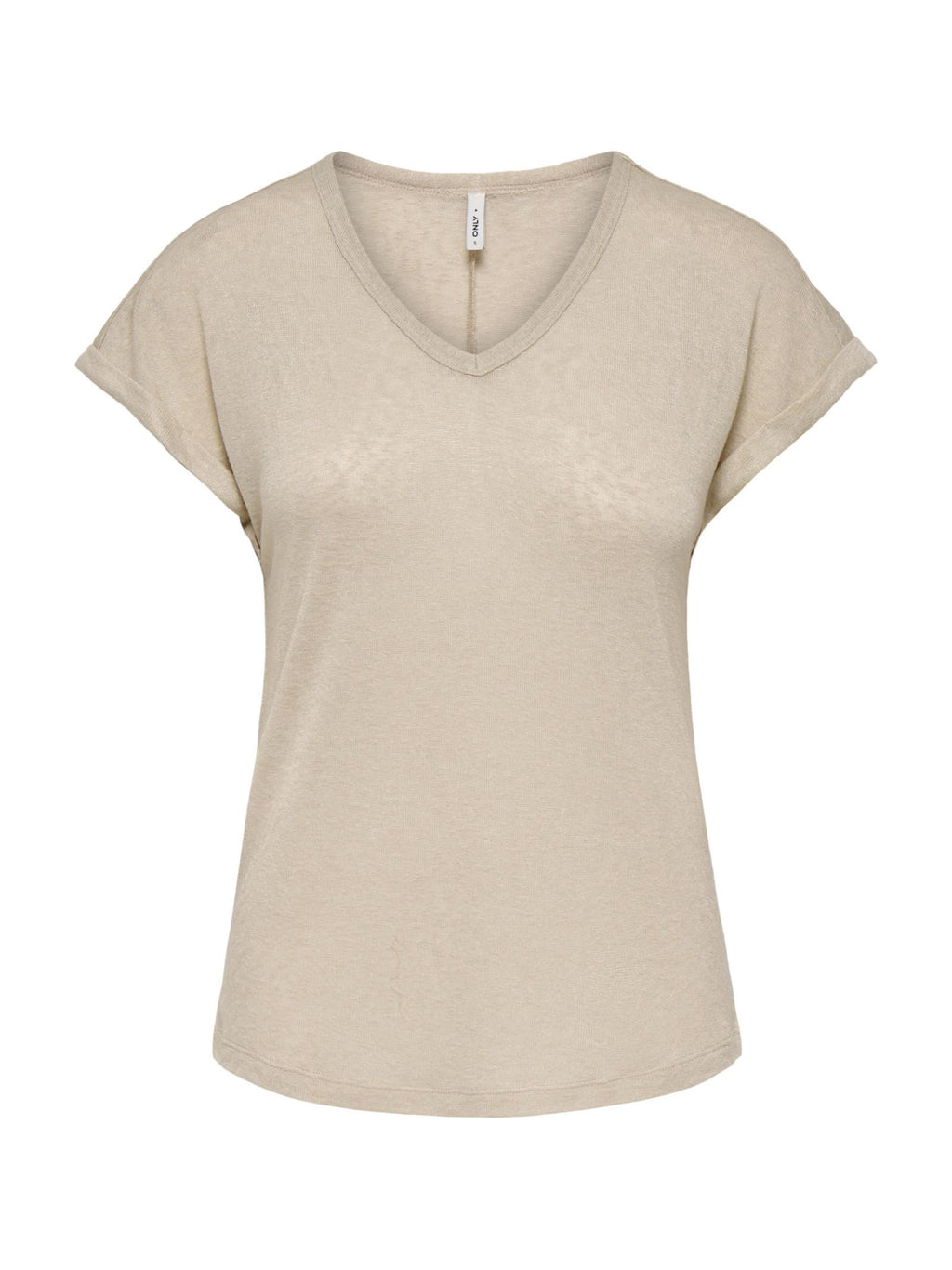 T-shirt Only Beige Dalila scollo a V 15376094 /Humus ONLY 