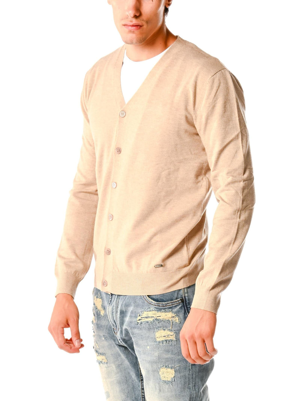 Cardigan Gianni Lupo Camel con bottoni GL513S CAMEL GIANNI LUPO 