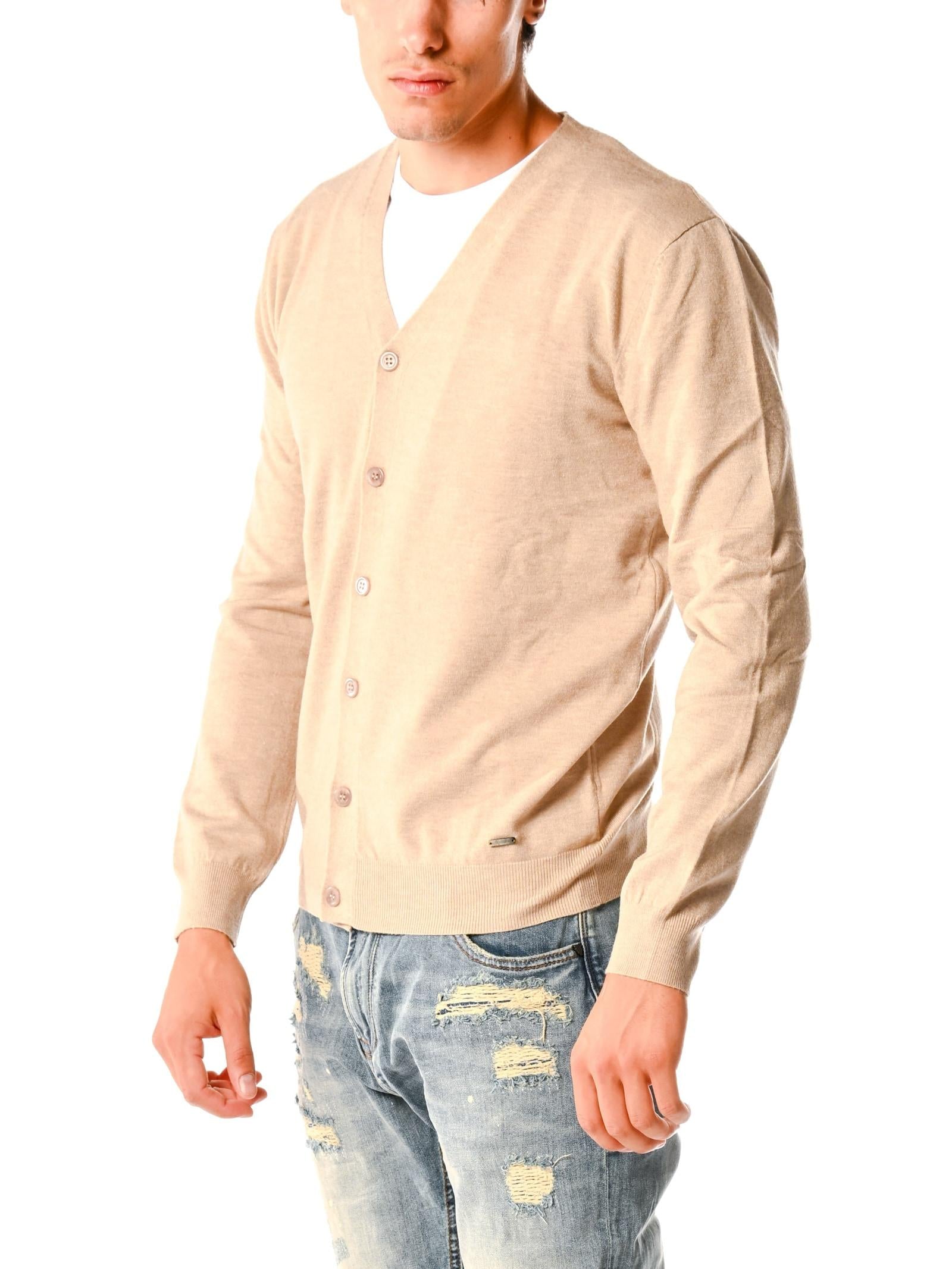 Cardigan Gianni Lupo Camel con bottoni GL513S CAMEL GIANNI LUPO 