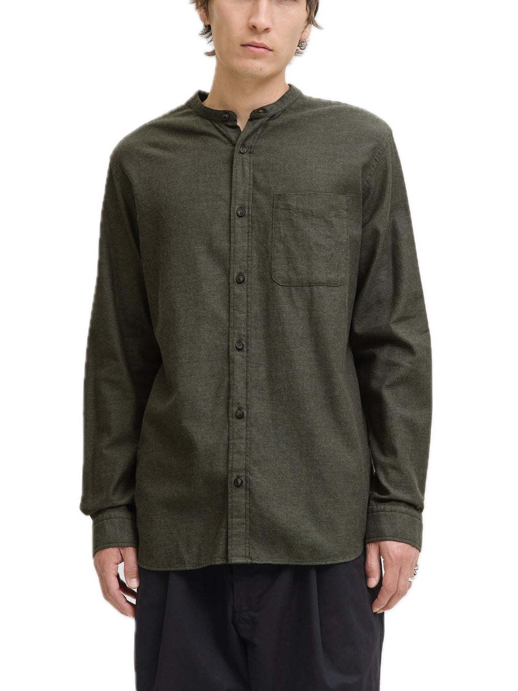 Camicia Jack & Jones Band Verde manica lunga 12278418 /Rosin JACK & JONES 