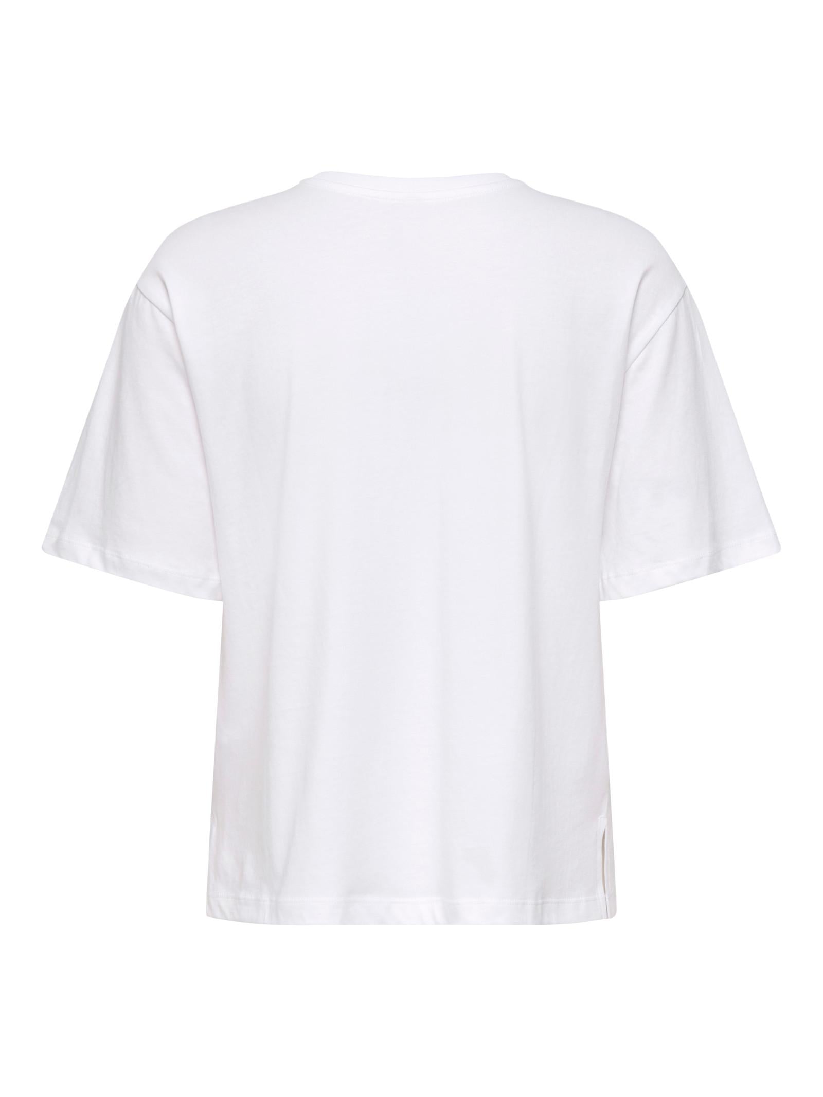 T-shirt Only Bianco Susan stampa 15372179 /Inter. Bright White ONLY 