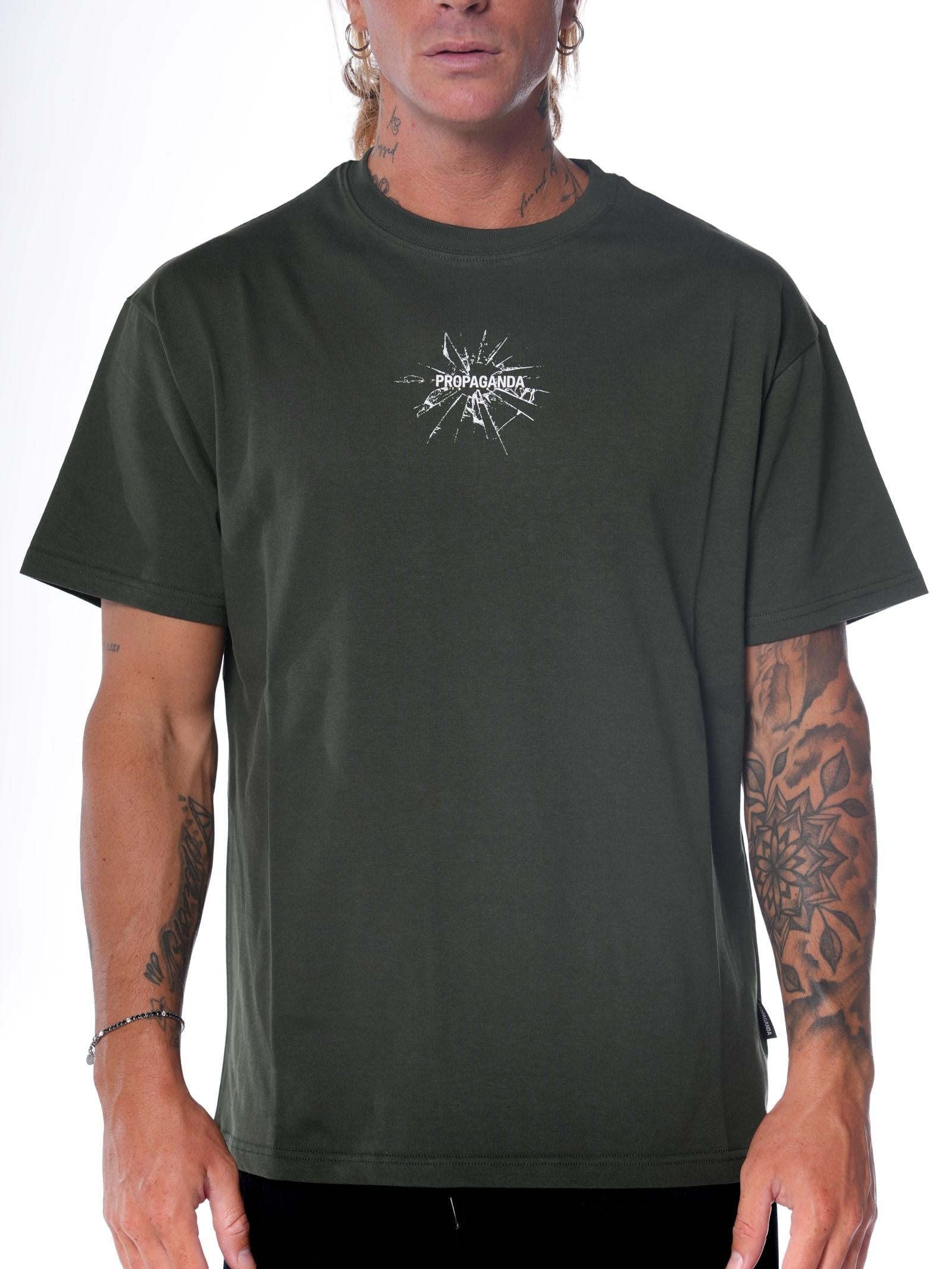 T-shirt Propaganda Verde Ribs Glass TS561 VERDE PROPAGANDA 