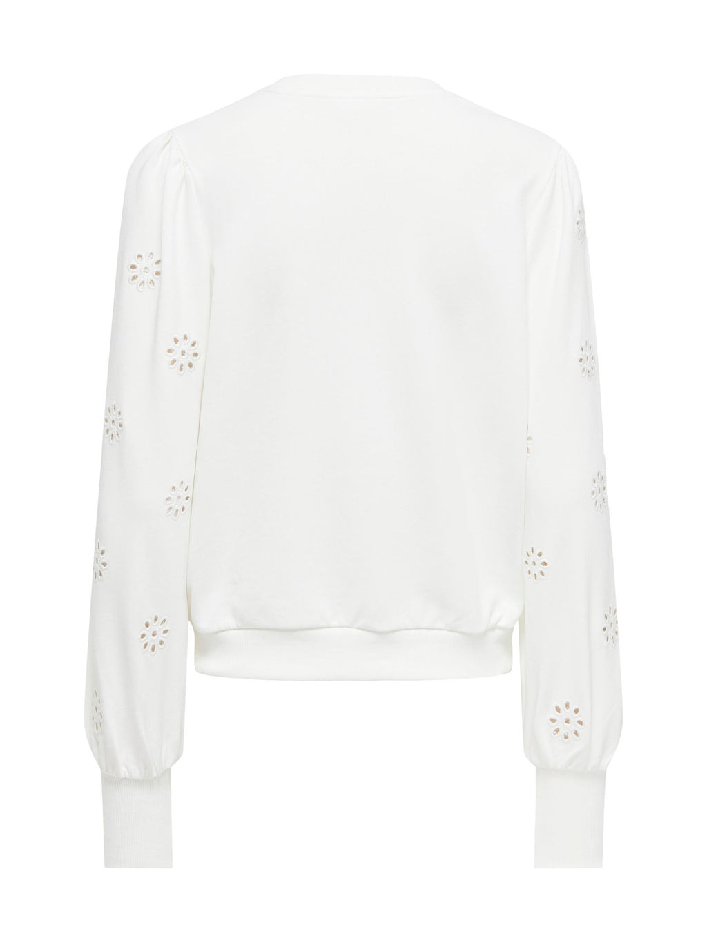 Felpa Only Femme Bianco con ricamo 15315687 /Cloud Dancer ONLY 