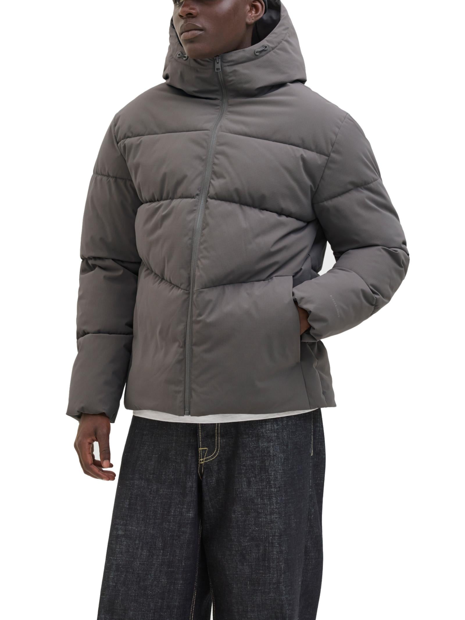 Piumino Jack & Jones Global Grigio con cappuccio 12283517 /CASTLEROCK JACK & JONES 