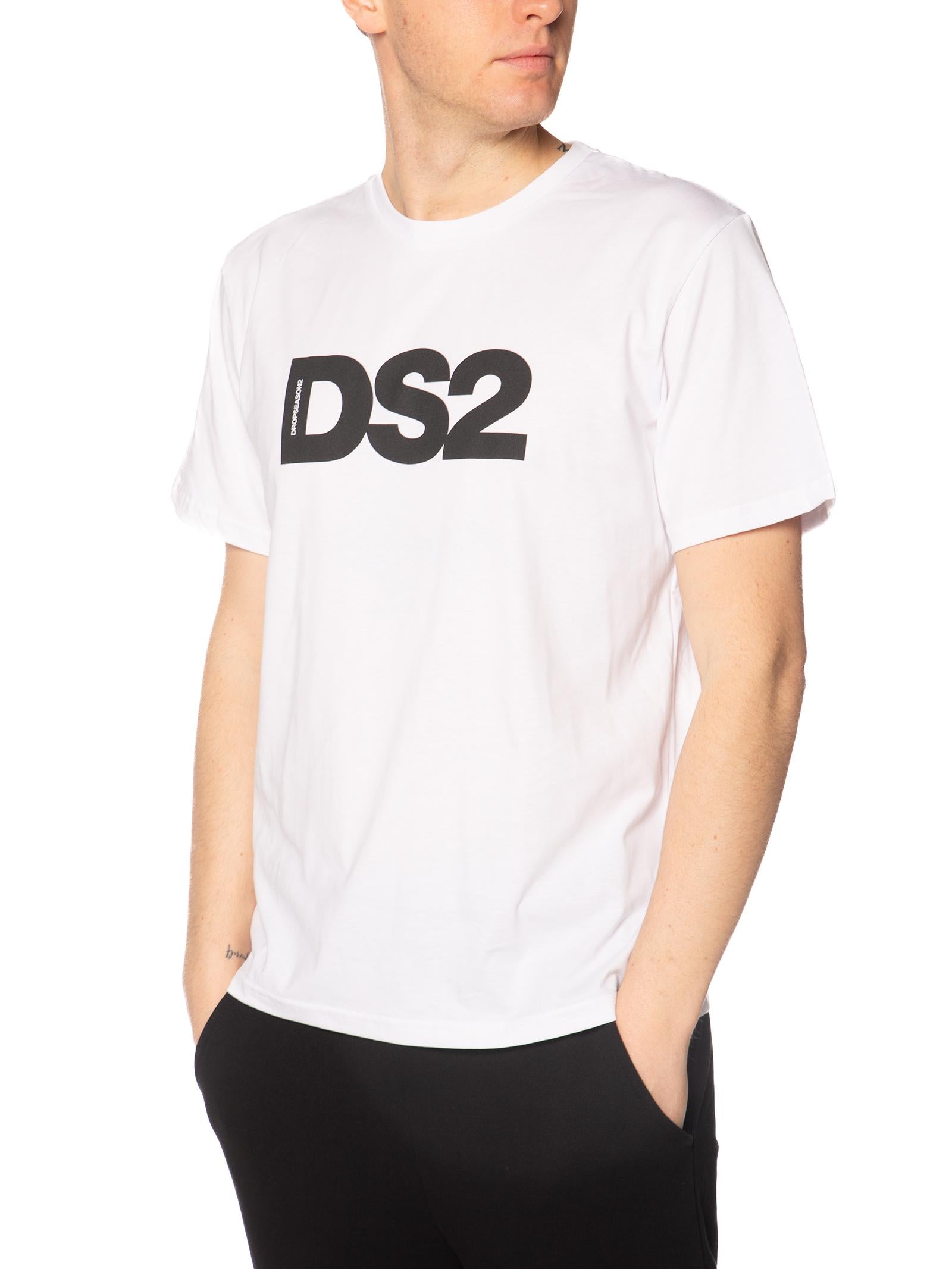 T-shirt DS2 Bianco stampa big SS26272 BIANCO DS2 