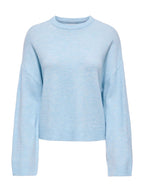 Maglia Only Simoni Celeste basic 15368976 /Cashmere Blue ONLY 