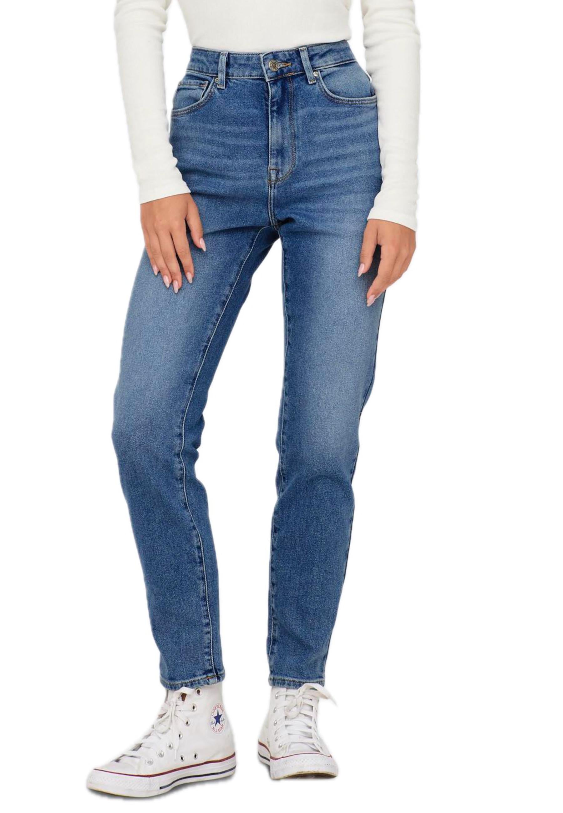 Jeans Only Medium Blue Denim Emili gamba dritta<BR/><BR/><BR/><BR/><BR/><BR/><BR/><BR/><BR/><BR/> 15283925 /Medium Blue Denim ONLY 