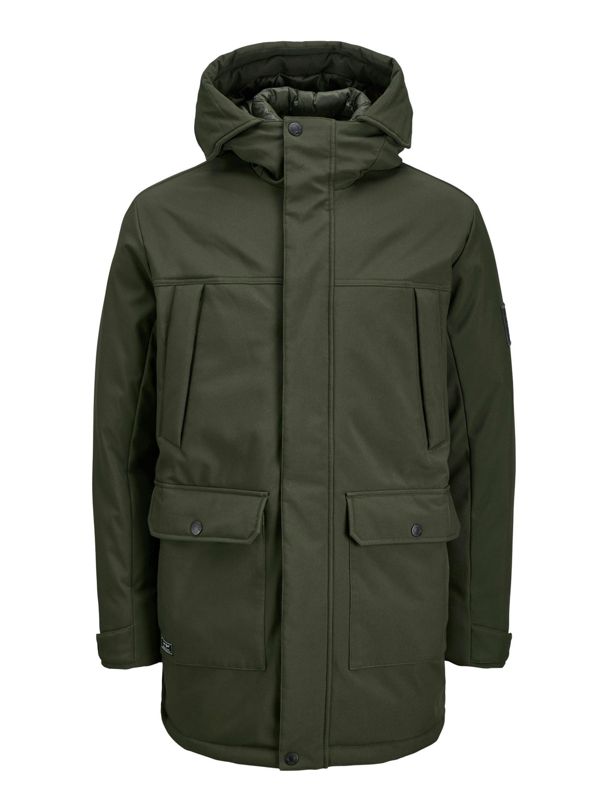 Parka Jack & Jones Finn Verde con cappuccio 12279243 /Rosin JACK & JONES 