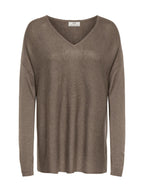 Maglia JDY Nocciola con scollo a V 15376567 /Walnut JDY 
