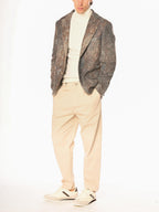 Pantalone Block Eleven Beige con coulisse e pence 05BL2594 BEIGE BLOCK ELEVEN 