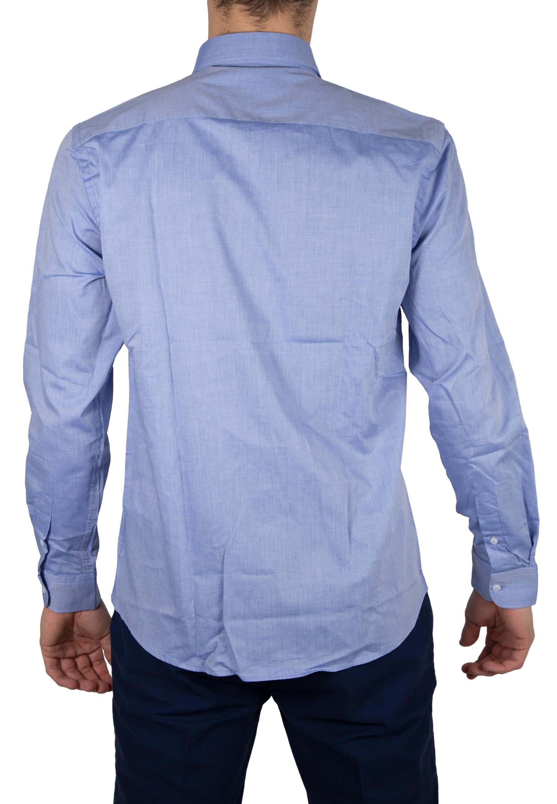 Camicia Sseinse Celeste manica lunga
