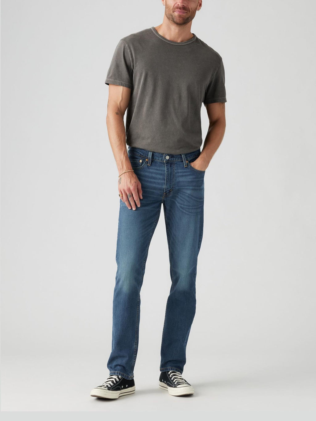 Jeans Levi's® 511 Throttle Medium Blue Denim Slim Fit 045111163 Dark Indigo - Worn In LEVI'S® 
