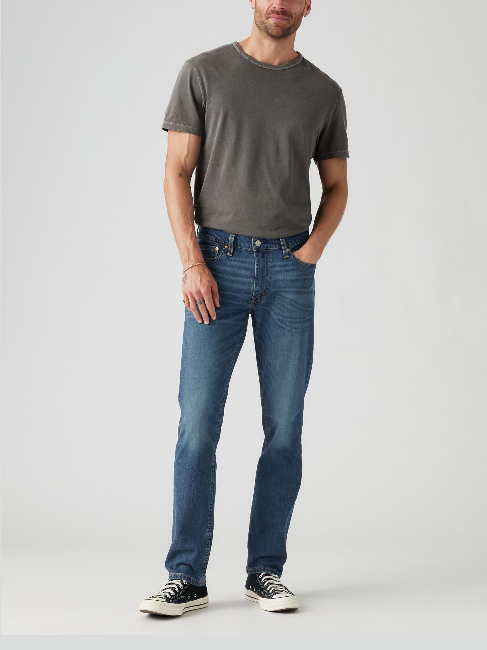 Jeans Levi's® 511 Throttle Medium Blue Denim Slim Fit 045111163 Dark Indigo - Worn In LEVI'S® 